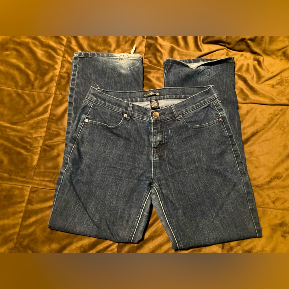Elite Jeans brand, size 13, dark blue jeans
